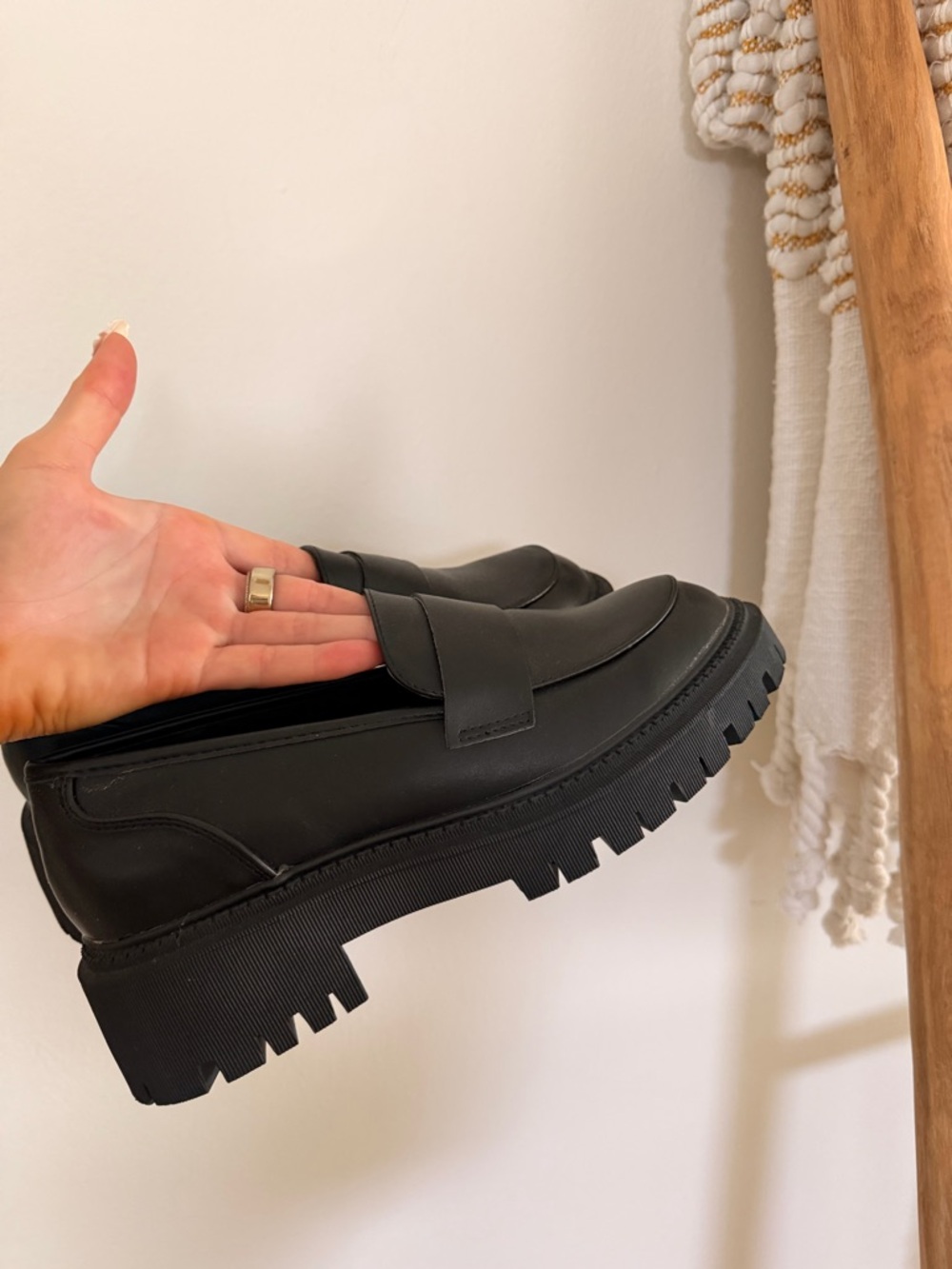 Glassons Black Chunky Loafers
